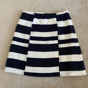 LOFT blue white nautical skirt petite